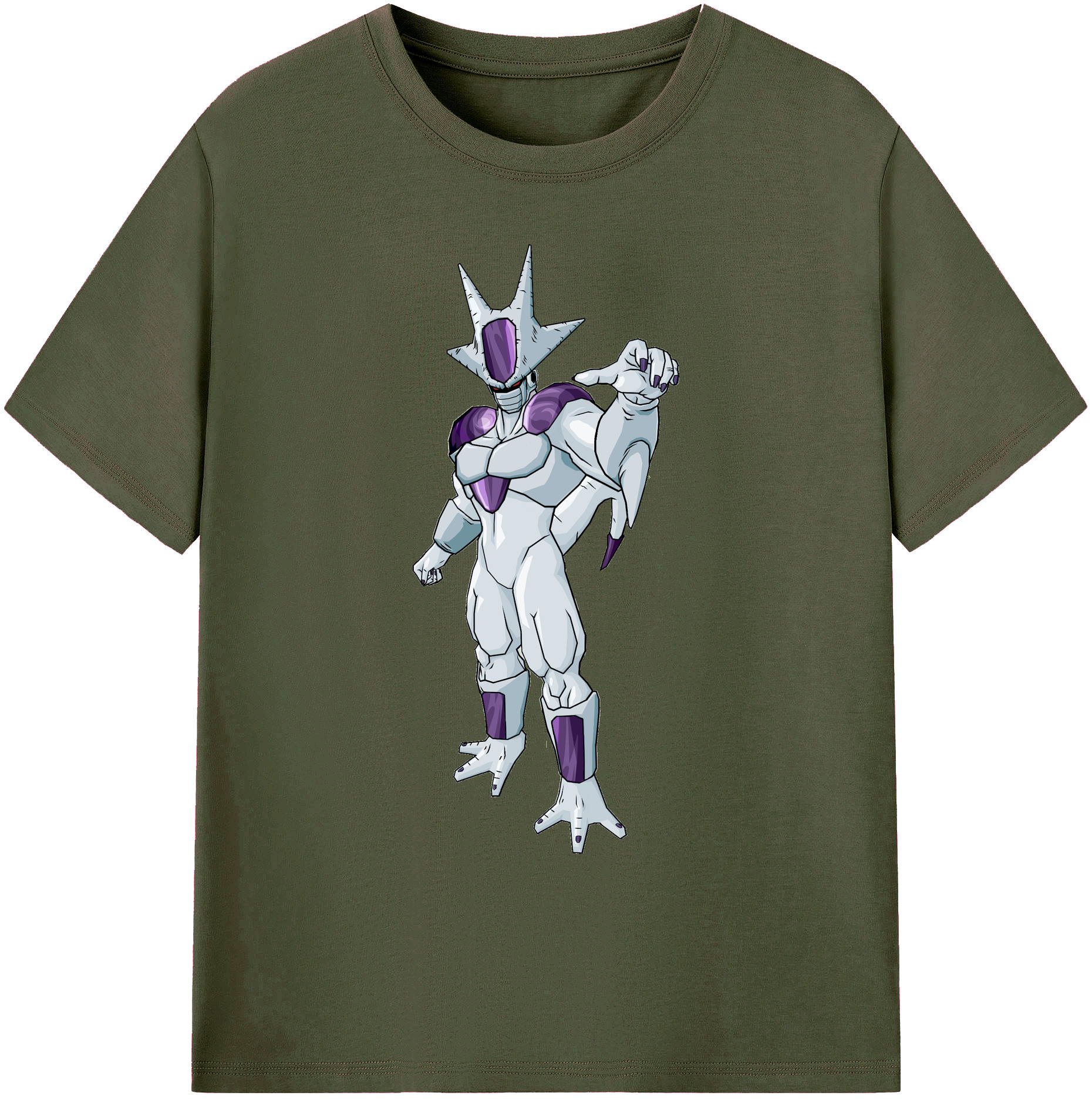 （画像用） ドラゴンボール クウラ DRAGON BALL Cooler Coora 綿100％ メンズ半袖Tシャツ｜肌触りやわらか＆通気性